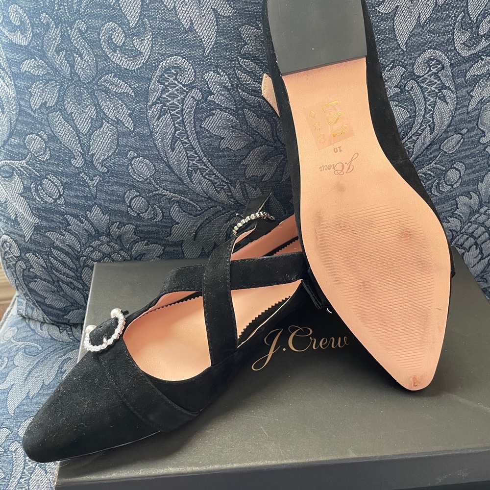 J Crew black suede flats - Picture 3 of 7
